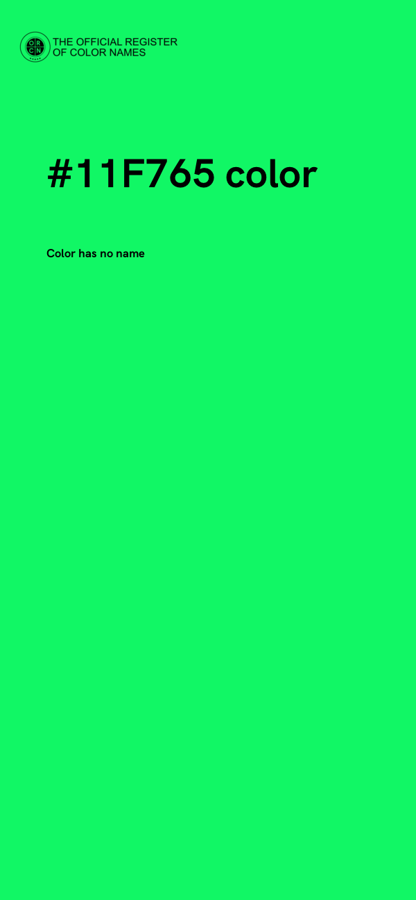 #11F765 color image