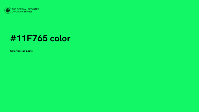 #11F765 color image