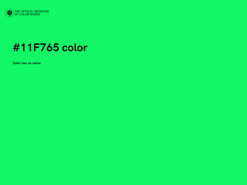 #11F765 color image