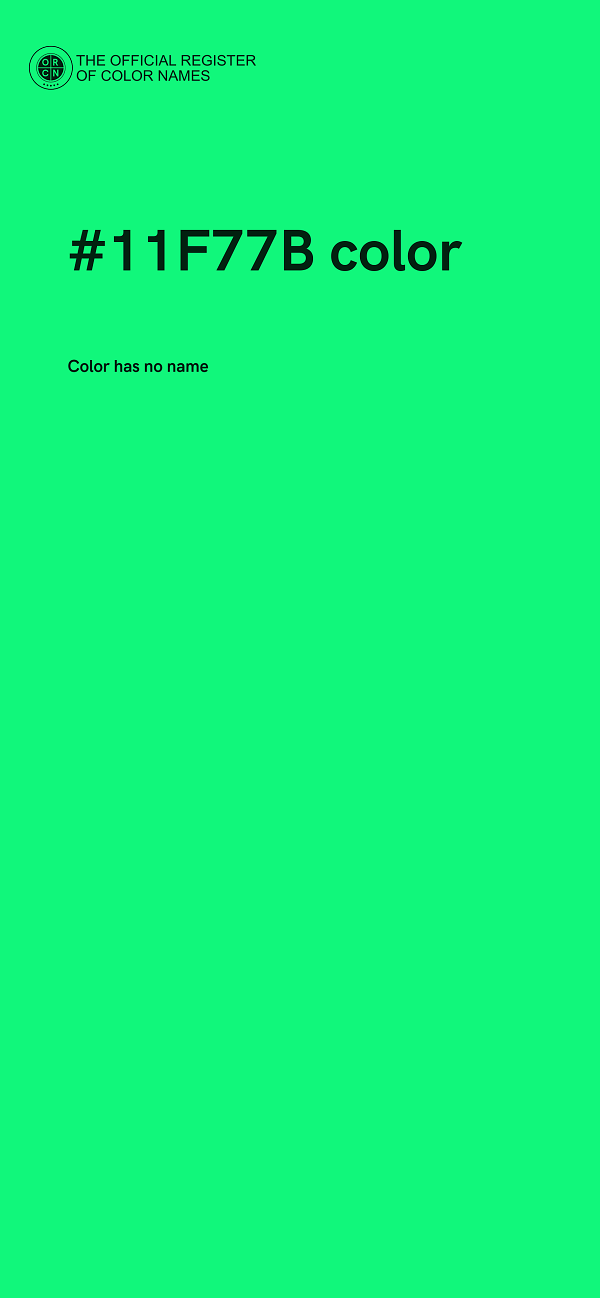 #11F77B color image