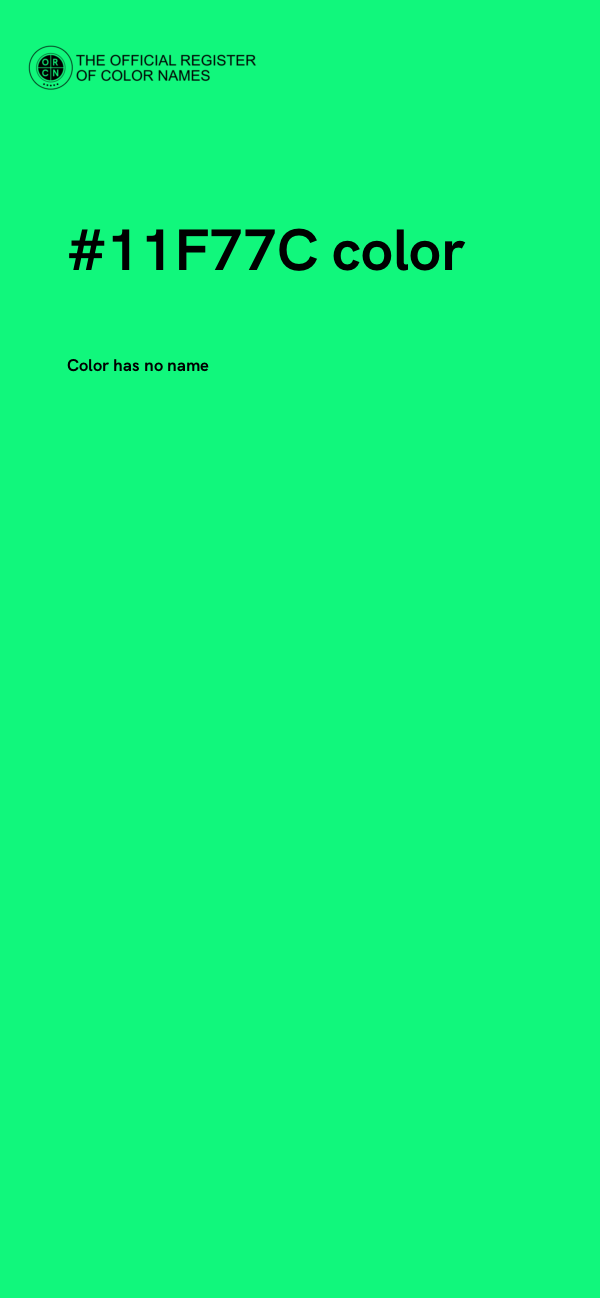 #11F77C color image
