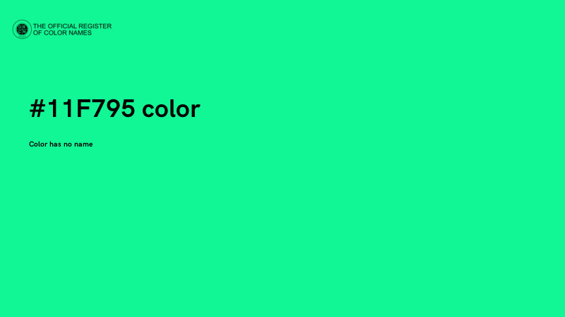 #11F795 color image