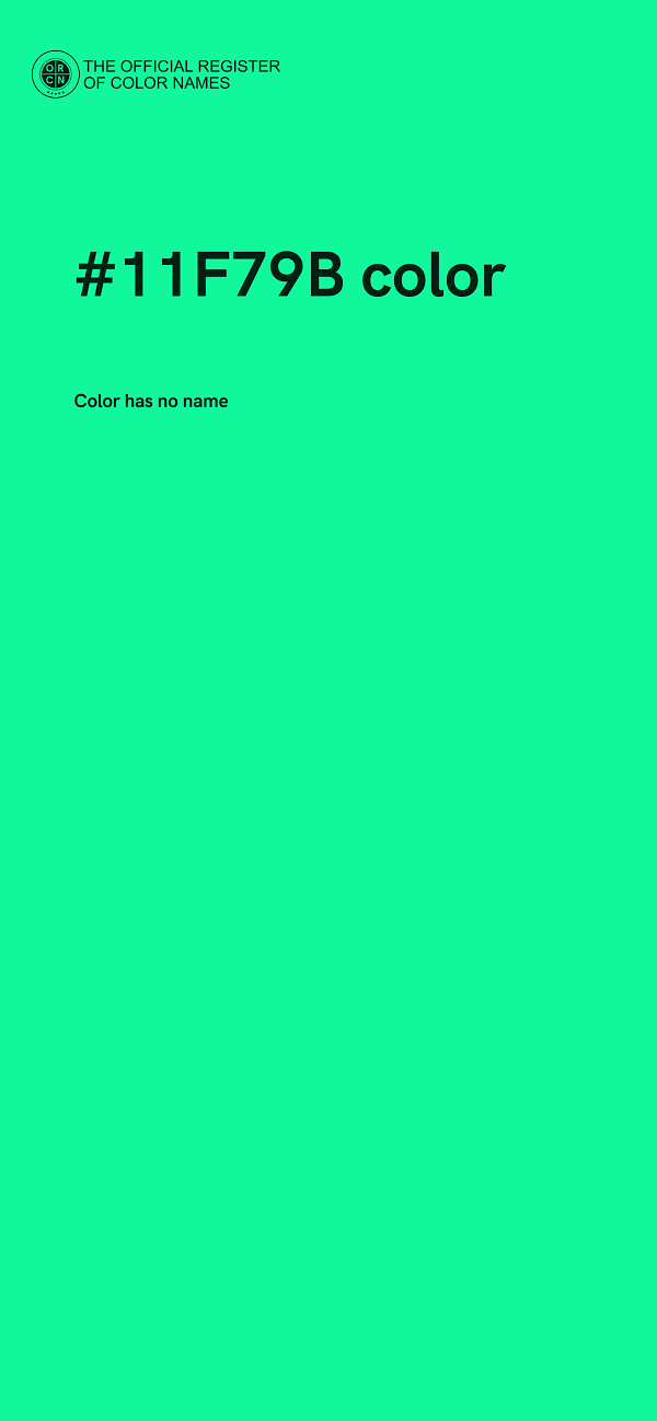 #11F79B color image