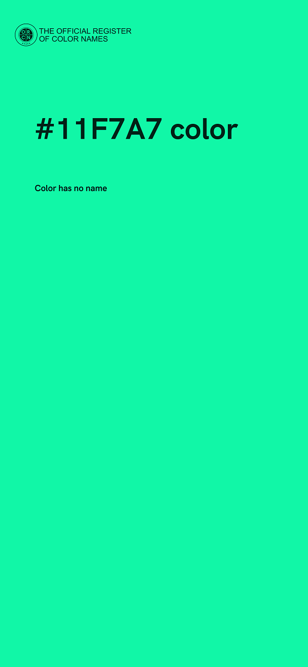#11F7A7 color image