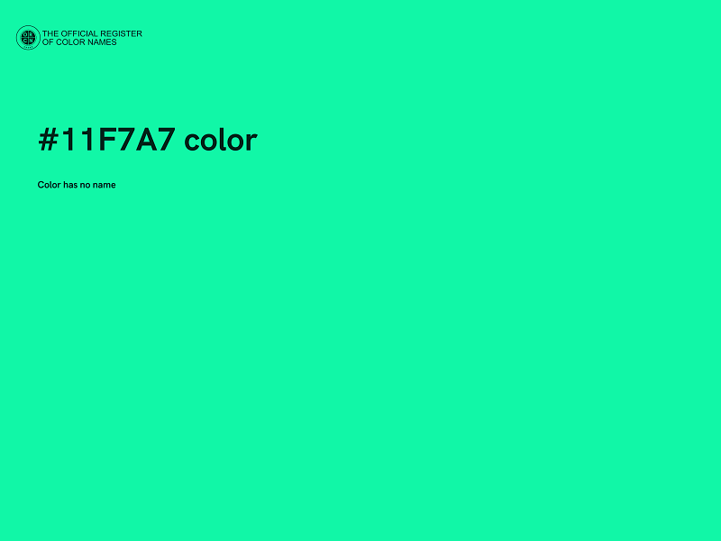 #11F7A7 color image