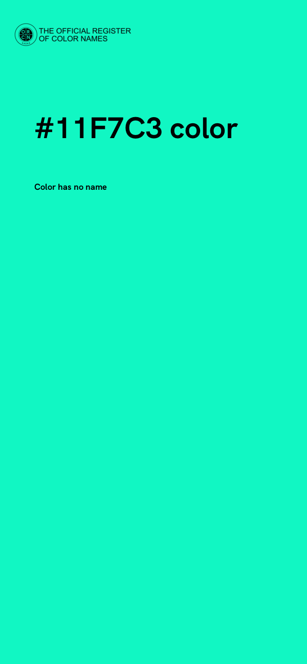 #11F7C3 color image