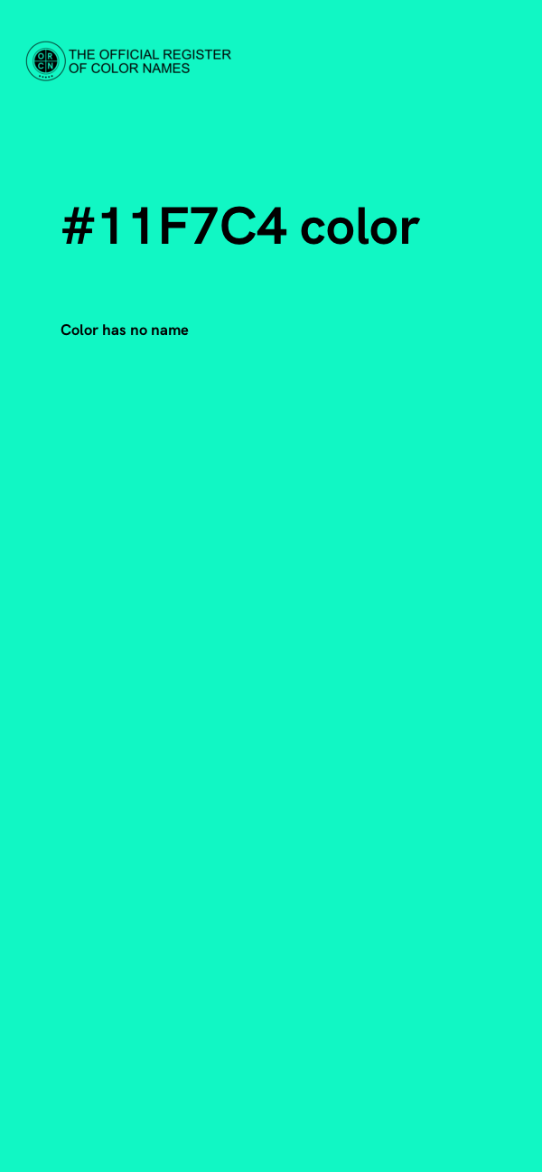 #11F7C4 color image
