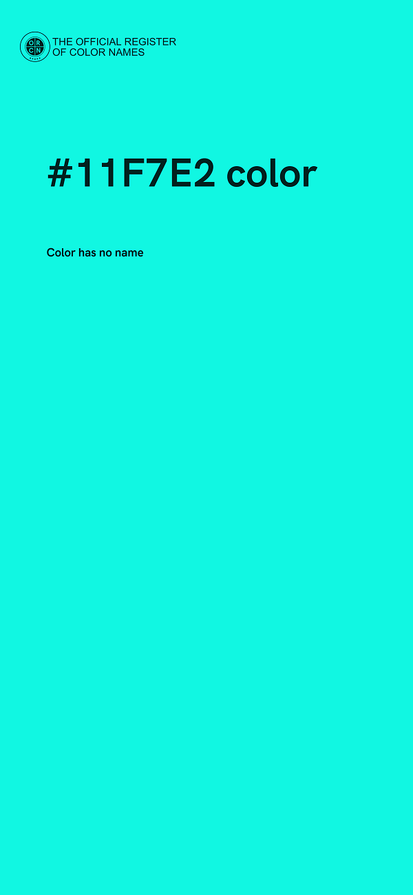 #11F7E2 color image