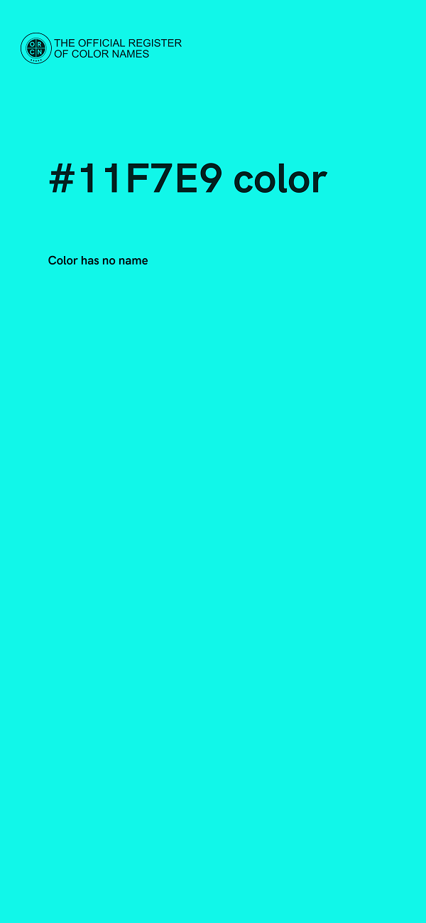 #11F7E9 color image