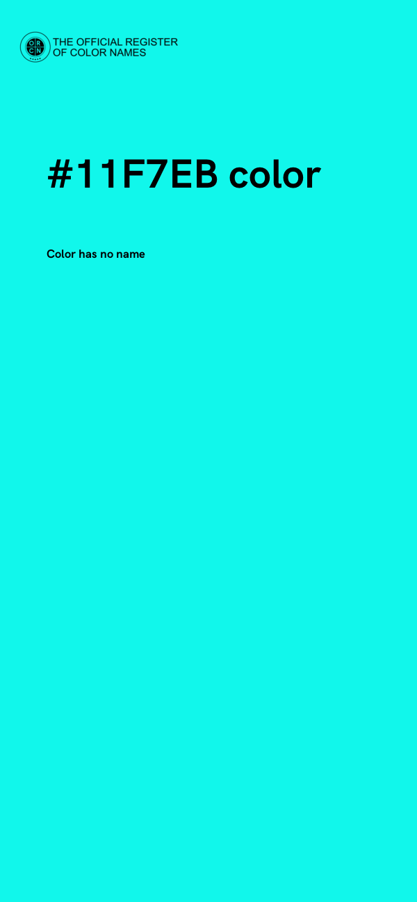 #11F7EB color image