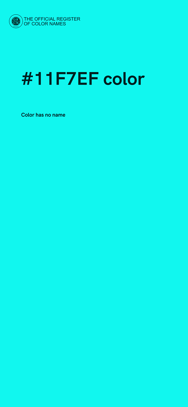 #11F7EF color image