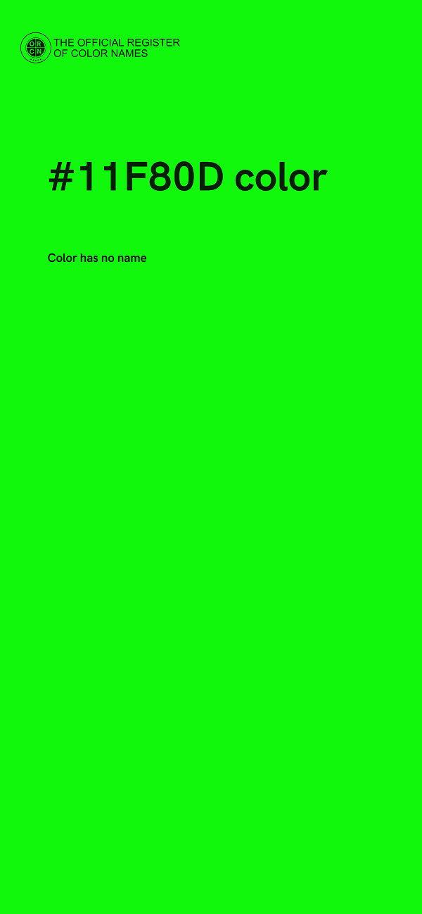 #11F80D color image
