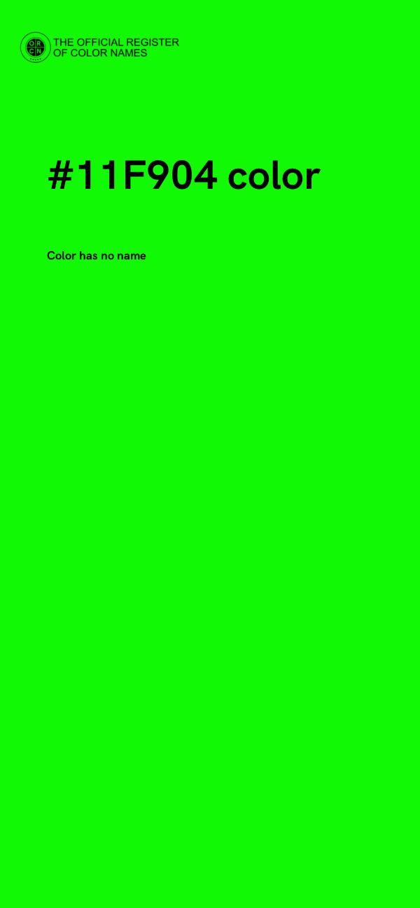 #11F904 color image