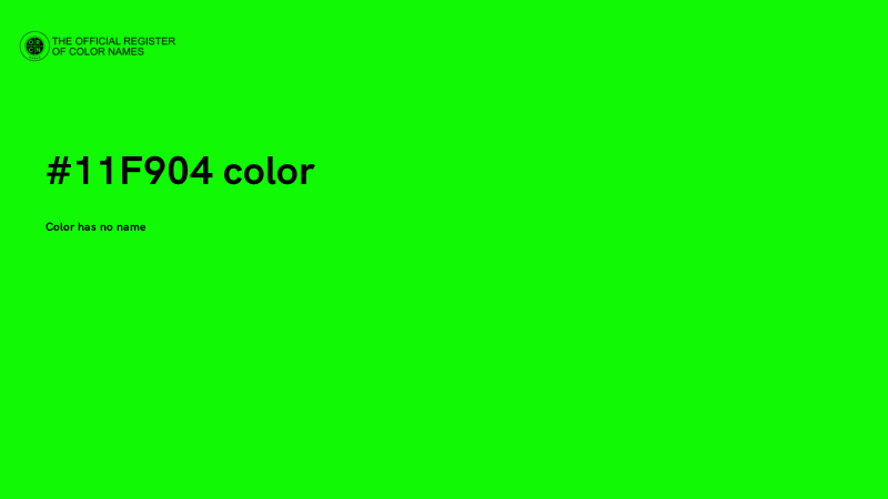 #11F904 color image