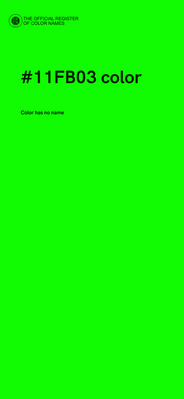 #11FB03 color image