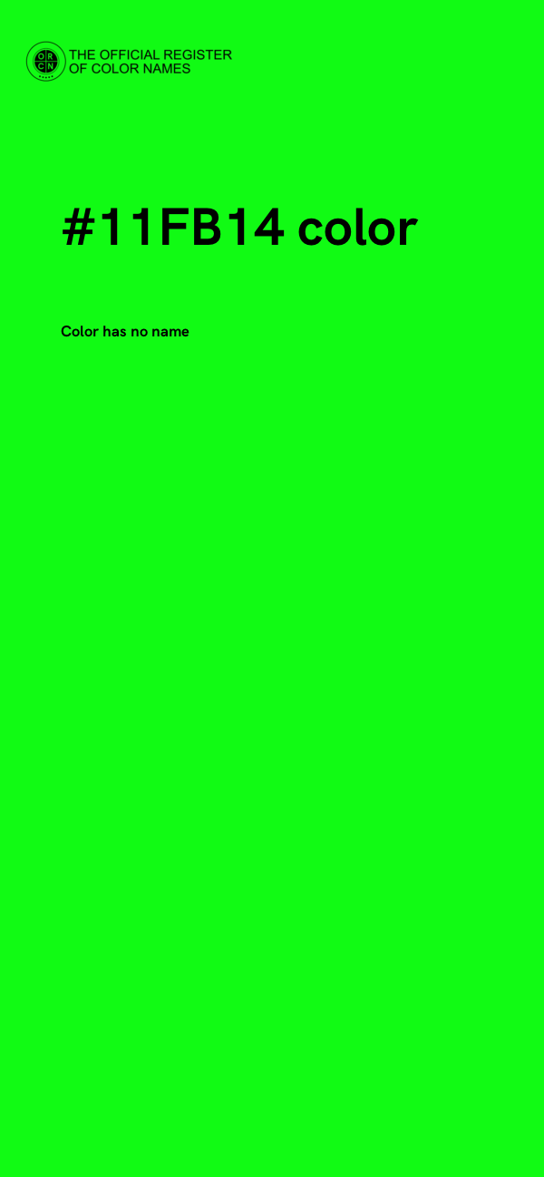#11FB14 color image