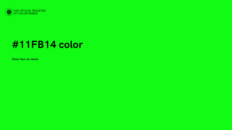 #11FB14 color image