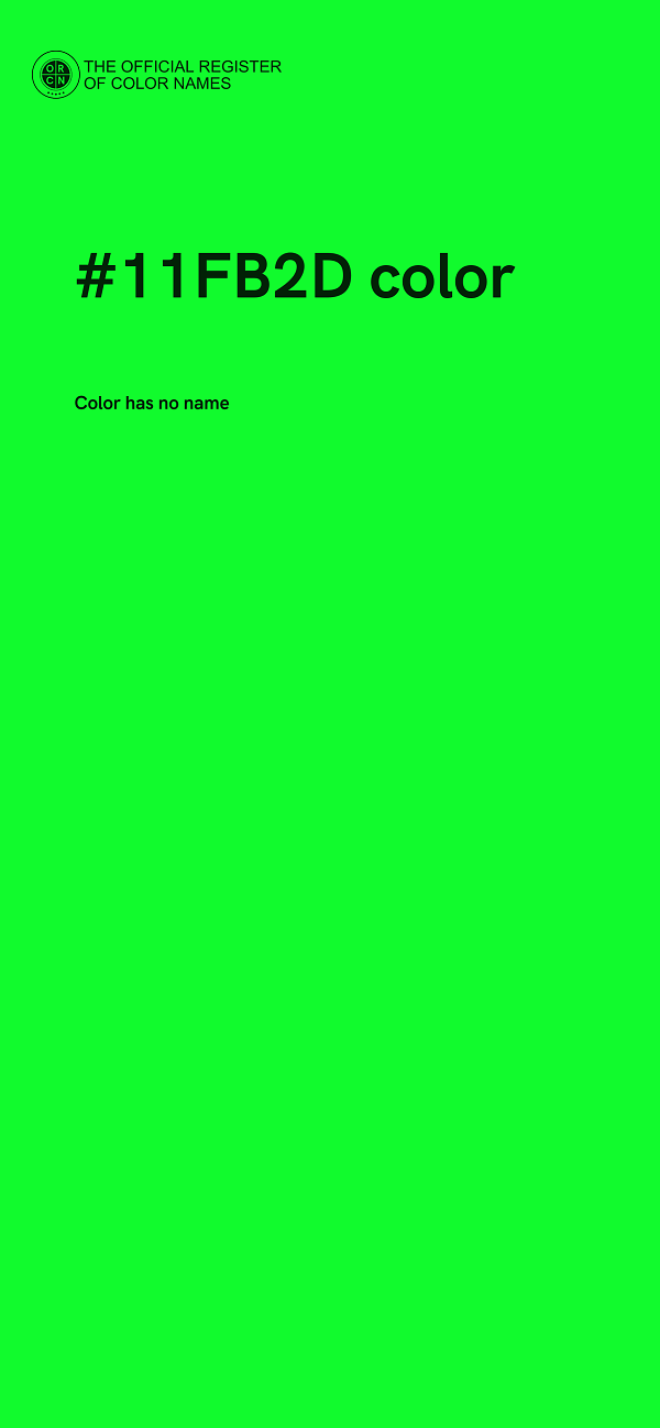 #11FB2D color image