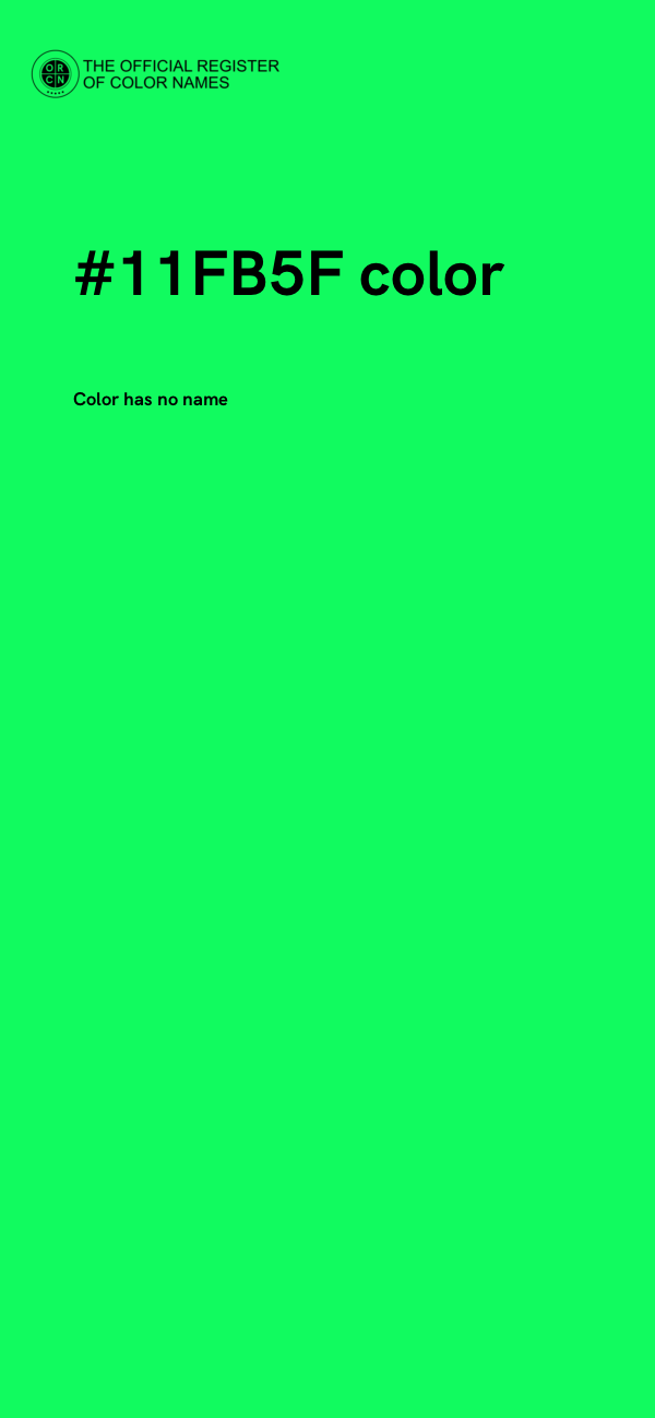 #11FB5F color image