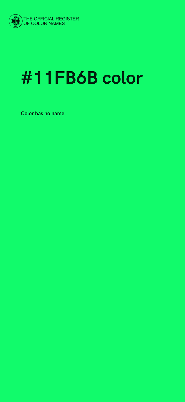 #11FB6B color image