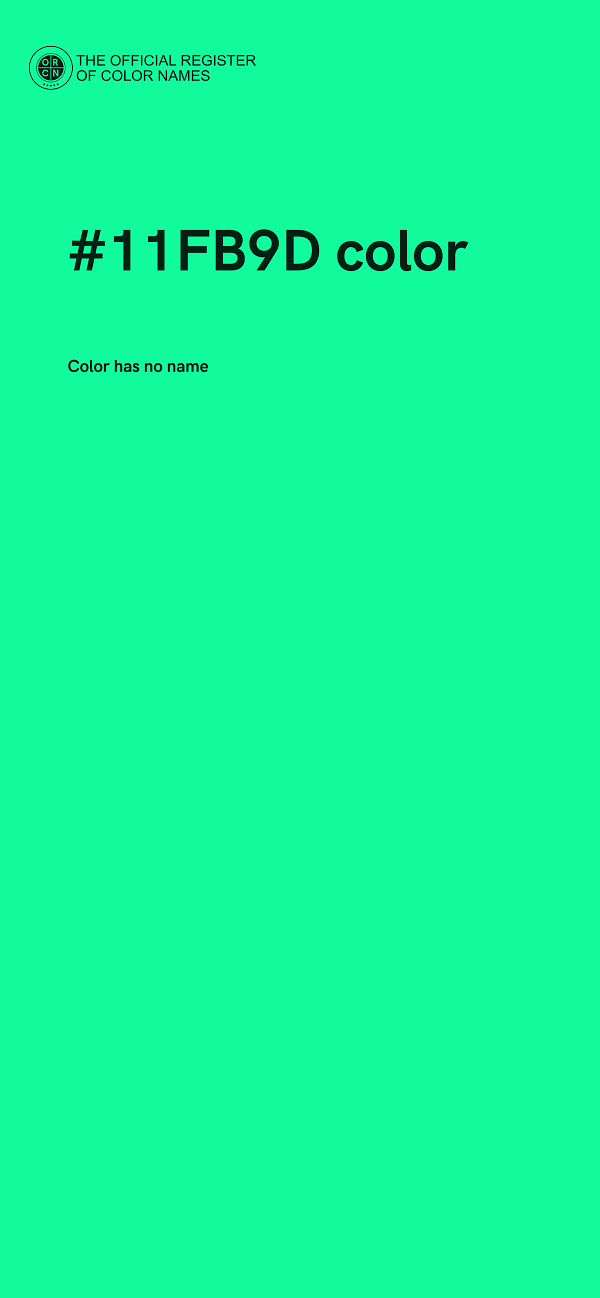 #11FB9D color image