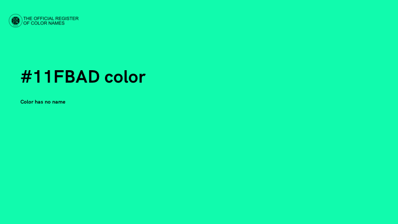 #11FBAD color image