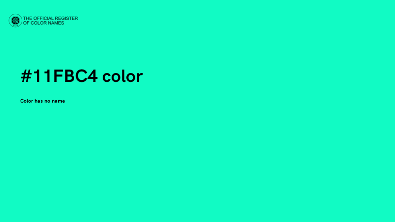 #11FBC4 color image