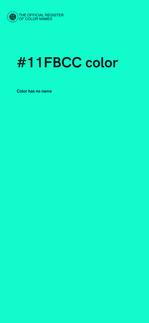 #11FBCC color image