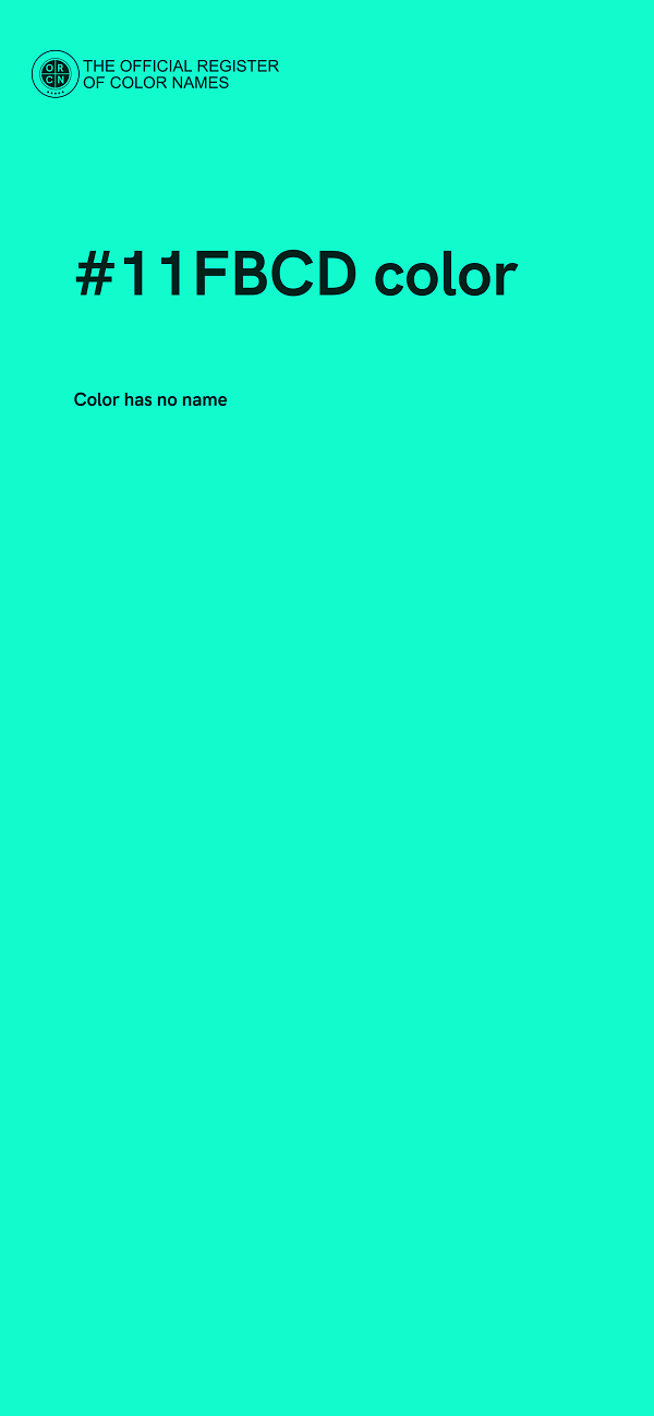 #11FBCD color image