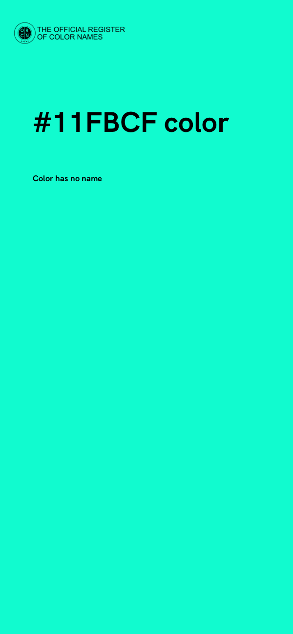 #11FBCF color image