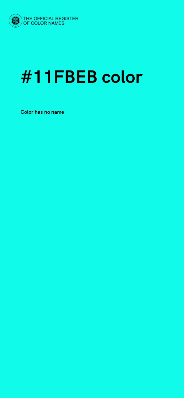 #11FBEB color image