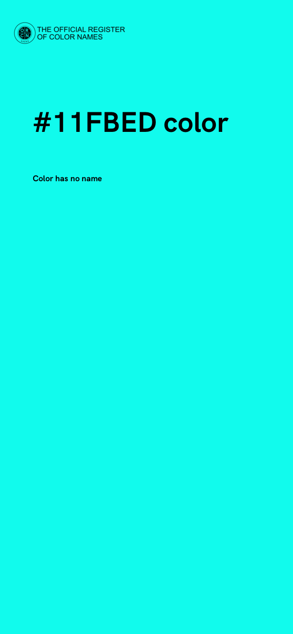 #11FBED color image