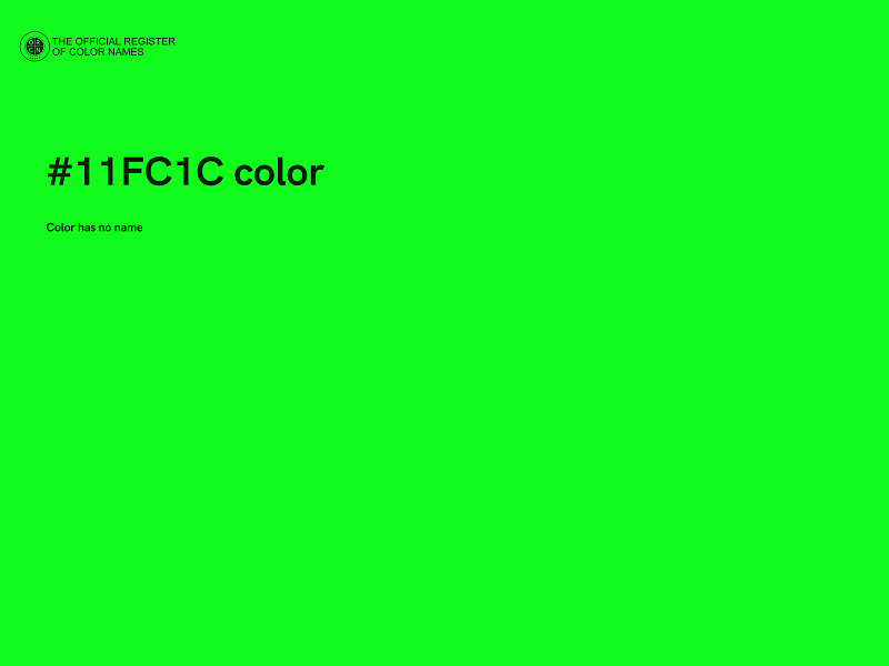 #11FC1C color image