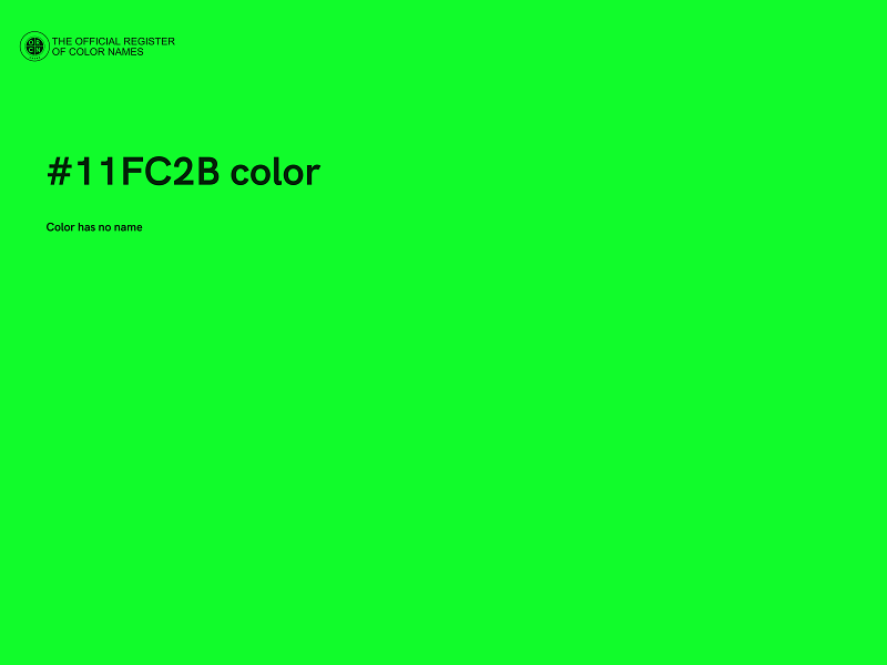 #11FC2B color image