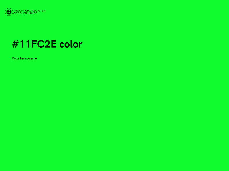 #11FC2E color image