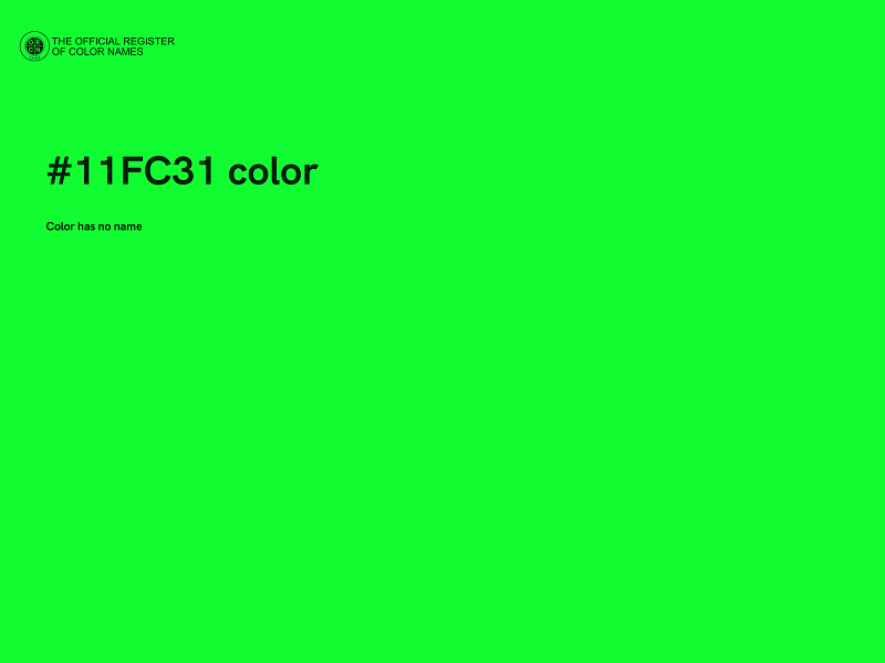 #11FC31 color image