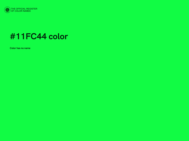 #11FC44 color image