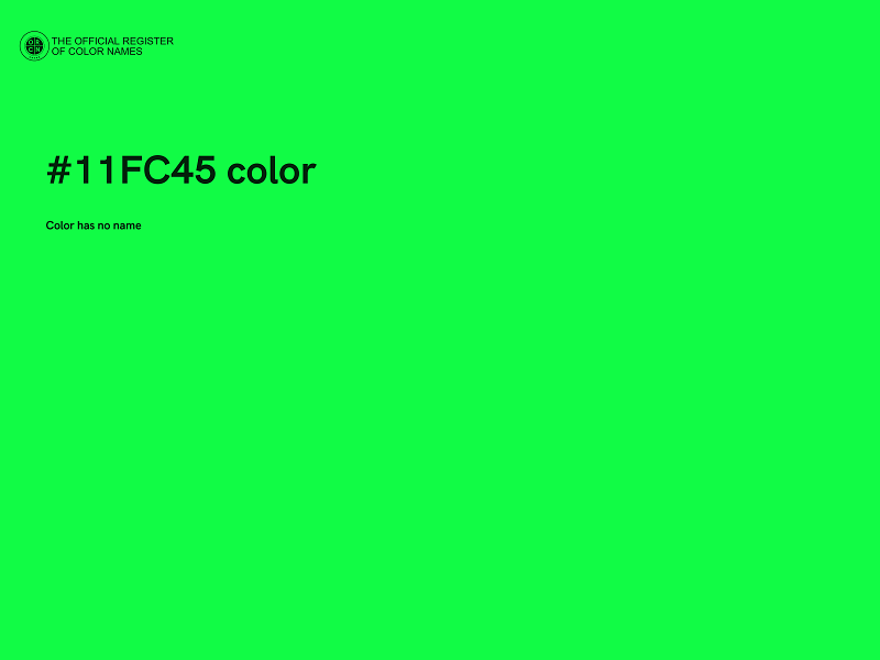 #11FC45 color image