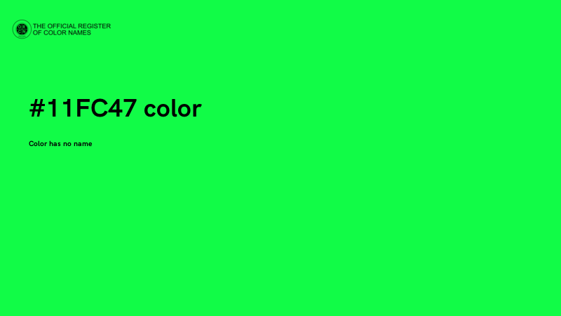 #11FC47 color image
