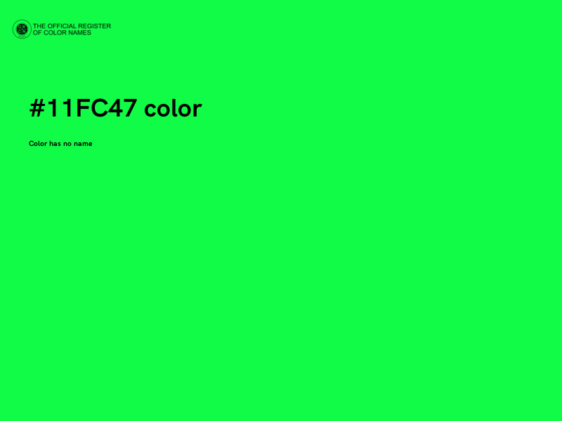 #11FC47 color image
