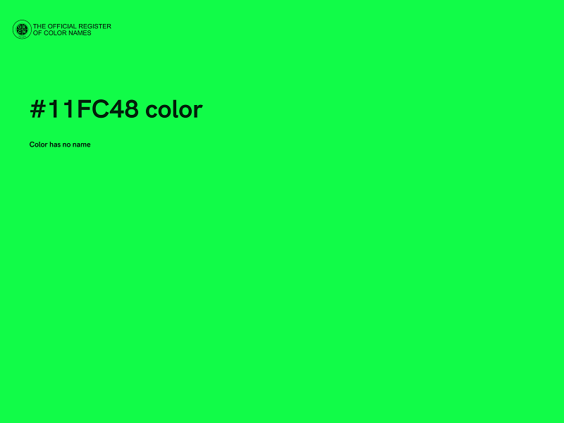 #11FC48 color image