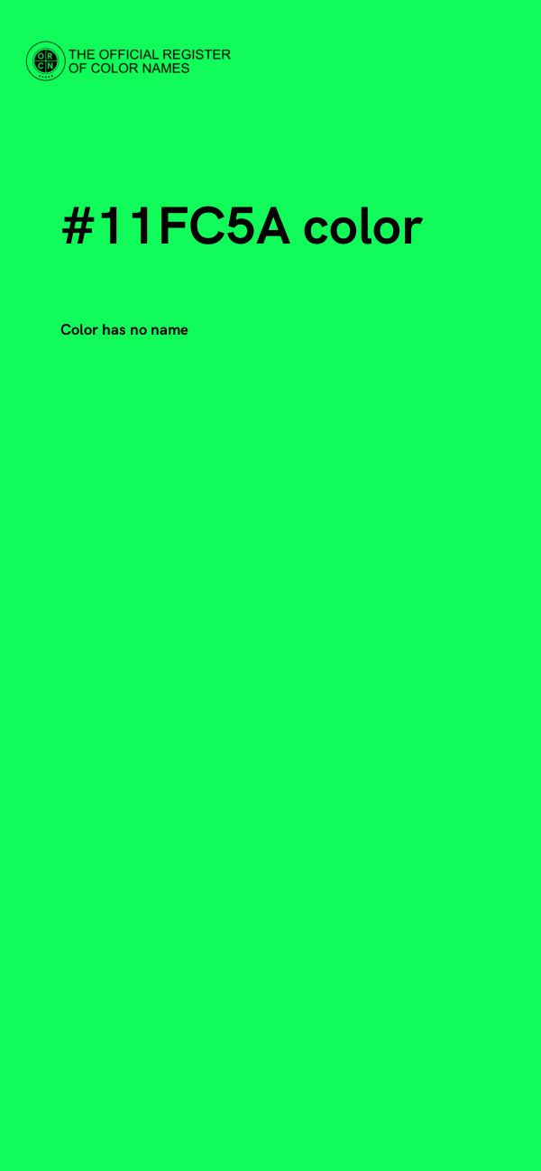 #11FC5A color image