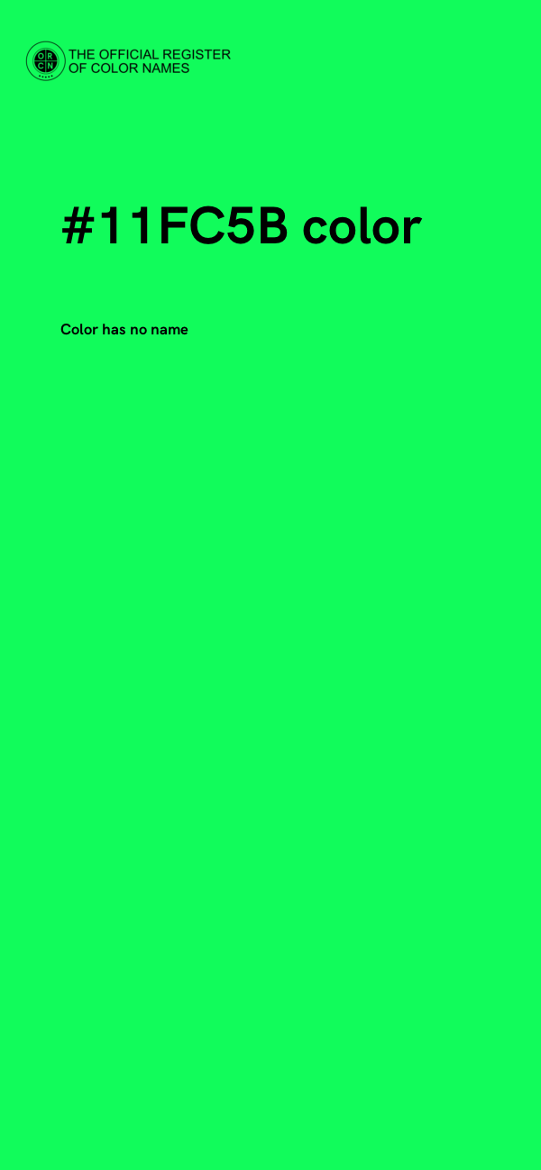 #11FC5B color image