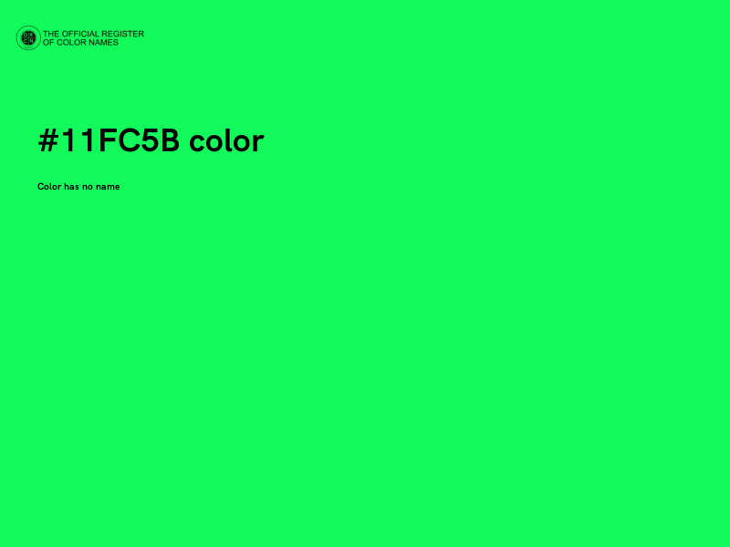 #11FC5B color image