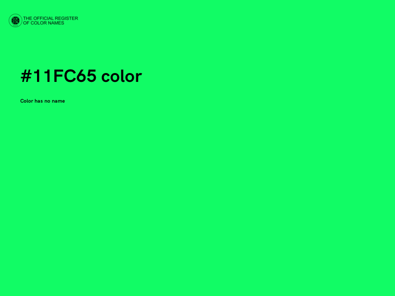 #11FC65 color image