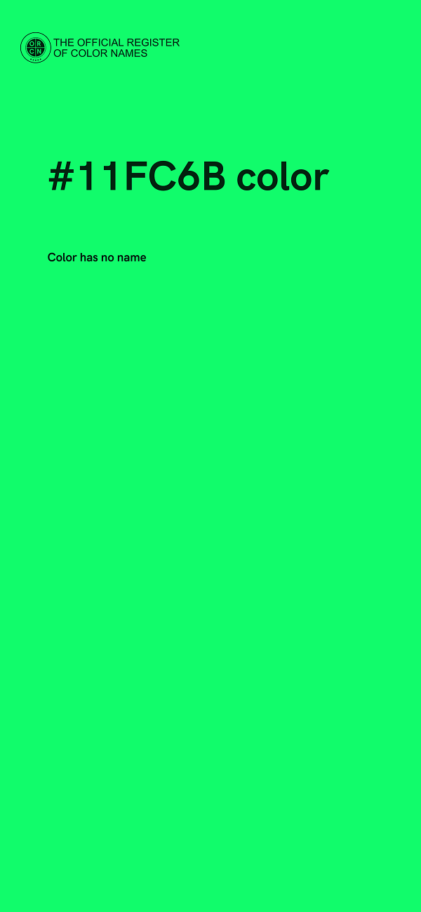 #11FC6B color image
