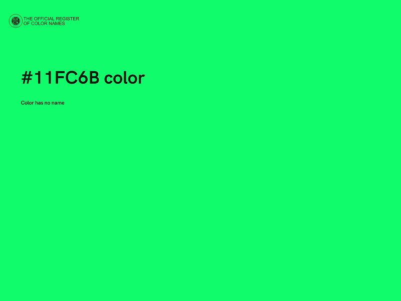 #11FC6B color image