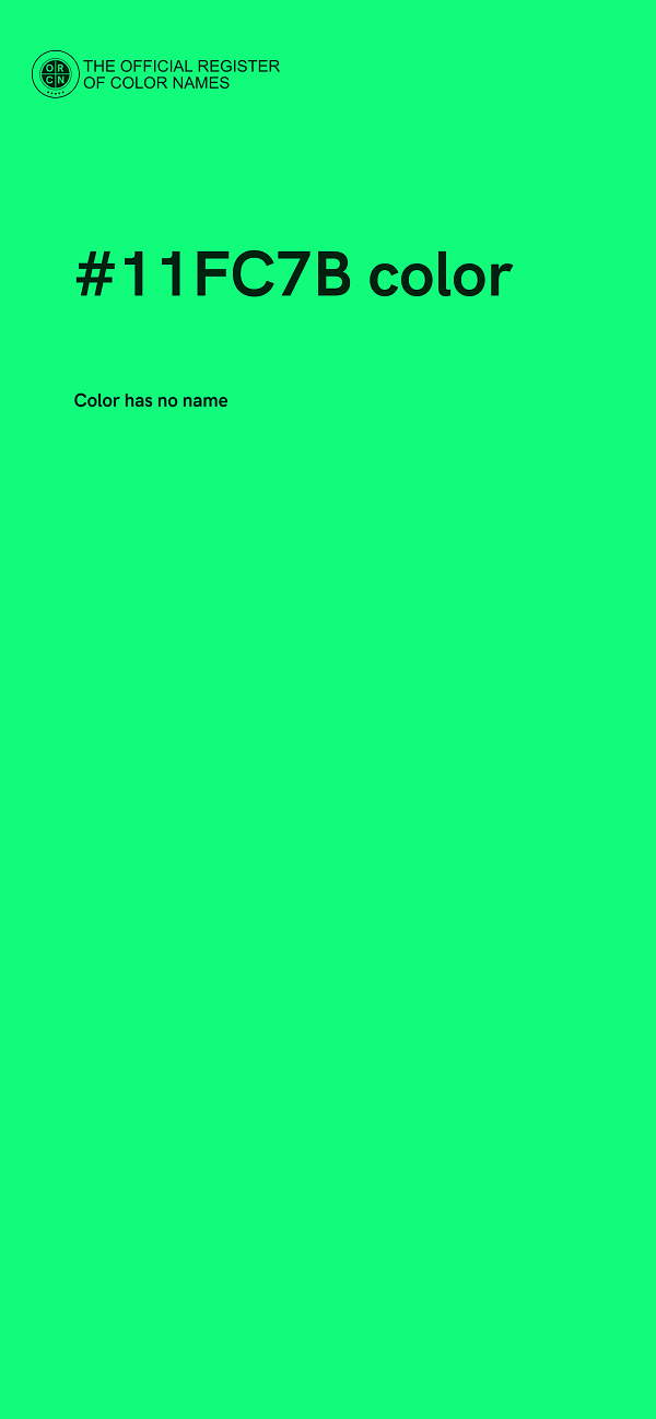 #11FC7B color image