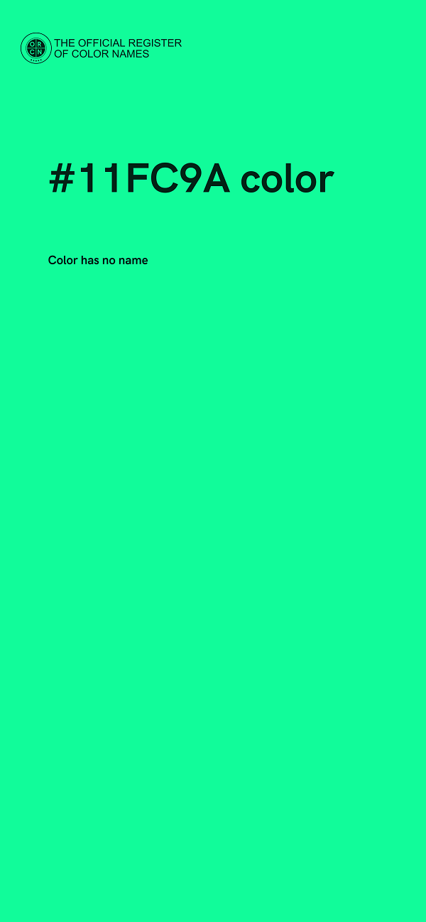 #11FC9A color image