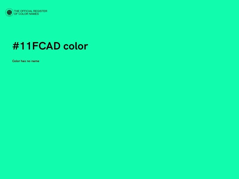 #11FCAD color image
